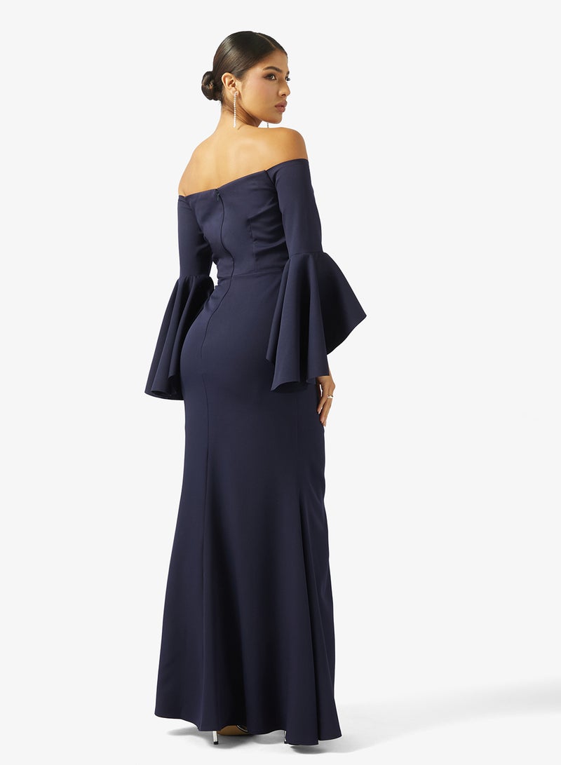Iyra Off-Shoulder Draped Detail Dress - Image 2